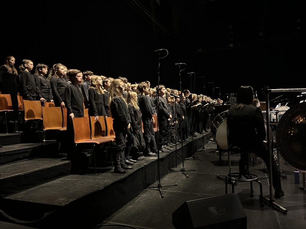 Durant une représentation du concert “Le seigneur des anneaux : la communauté de l'anneau”, Grand Théâtre de Québec, décembre 2024